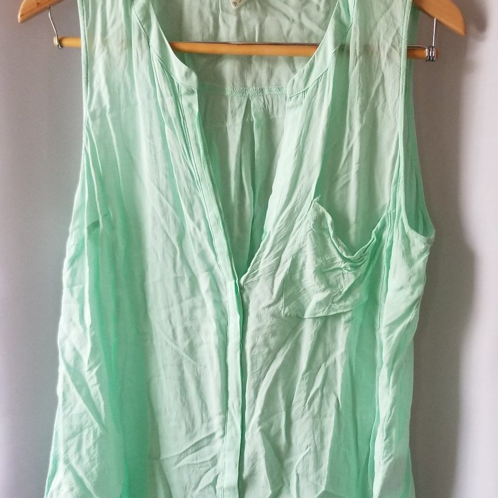 Old Navy Mint Button Down Tank